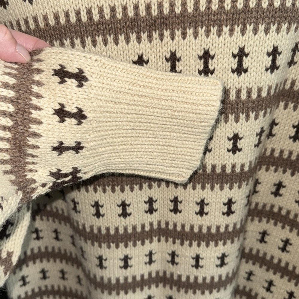 GANT Rugger Khaki Knitted Wool Alpaca Turtleneck Sweater NWT Large - Picture 8 of 13